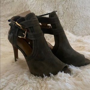 MICHAEL Kors Blaze Open Toe Suede Bootie
